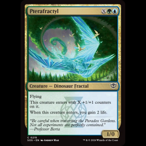 MTG Pterafractyl Secrets of Strixhaven sos#215