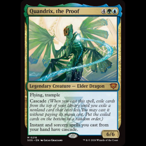 MTG Quándrix, la probadora (Quandrix, the Proof) Secrets of Strixhaven sos#218