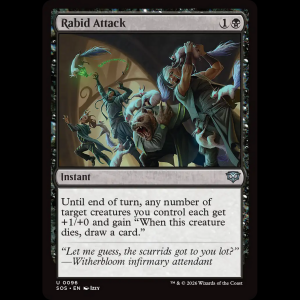 MTG Ataque con rabia (Rabid Attack) Secrets of Strixhaven sos#96