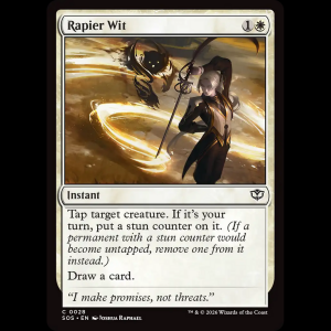MTG Ingenio punzante (Rapier Wit) Secrets of Strixhaven sos#28