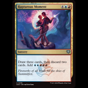 MTG Instante embriagador (Rapturous Moment) Secrets of Strixhaven sos#219