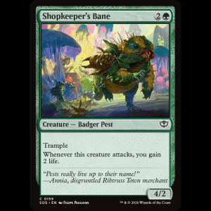 MTG Ruina de la comerciante (Shopkeeper's Bane) Secrets of Strixhaven sos#159