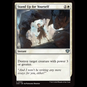 MTG Stand Up for Yourself Secrets of Strixhaven sos#34