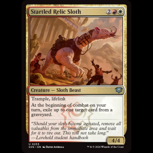 MTG Startled Relic Sloth Secrets of Strixhaven sos#233