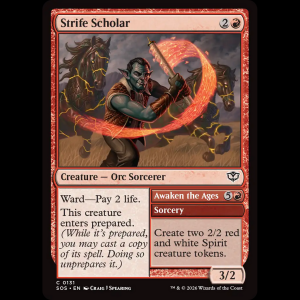 MTG Strife Scholar // Awaken the Ages Secrets of Strixhaven sos#131