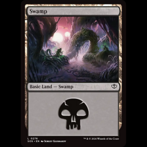 MTG Fondo del Pantano Neblinoso (Swamp) Secrets of Strixhaven sos#276
