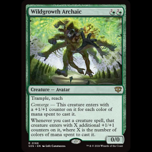 MTG Arcaico de lo silvestre (Wildgrowth Archaic) Secrets of Strixhaven sos#168
