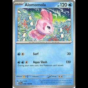 Pokemon TCG Alomomola - Scarlet & Violet Base Set - Reverse Holofoil