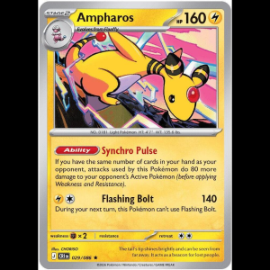 Pokemon TCG Ampharos - 029/086 - Chaos Rising - Holofoil