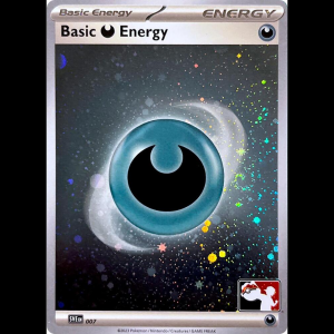 Pokemon TCG Basic Darkness Energy - 007 (Cosmos Holo) - Prize Pack Series Cards - Holofoil