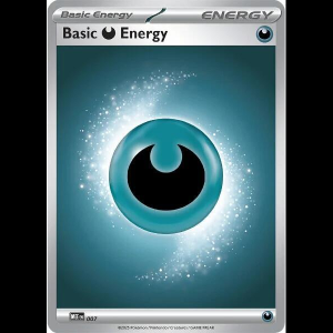 Pokemon TCG Basic Darkness Energy - 007 - Mega Evolution Energies - Reverse Holofoil