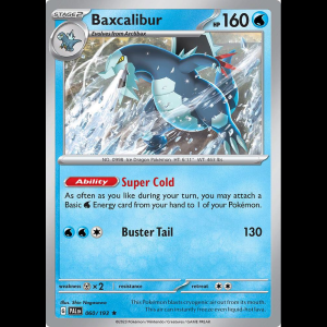 Pokemon TCG Baxcalibur - 060/193 - Paldea Evolved - Holofoil