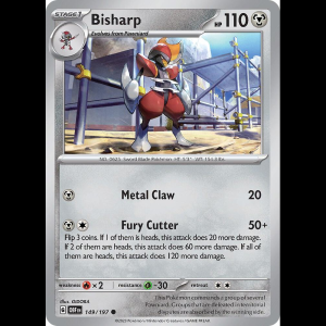 Pokemon TCG Bisharp - Obsidian Flames - Reverse Holofoil