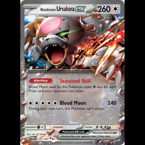 Pokemon TCG Bloodmoon Ursaluna ex - 141/167 - Twilight Masquerade - Holofoil