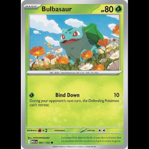 Pokemon TCG Bulbasaur ESP - 001/132 - Mega Evolution - Reverse Holofoil