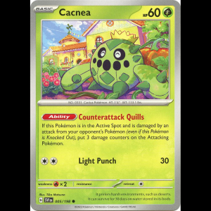 Pokemon TCG Cacnea - 005/198 - Scarlet & Violet Base Set