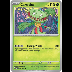 Pokemon TCG Carnivine - Chaos Rising - Reverse Holofoil