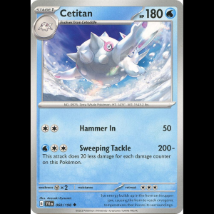 Pokemon TCG Cetitan - Scarlet & Violet Base Set - Reverse Holofoil