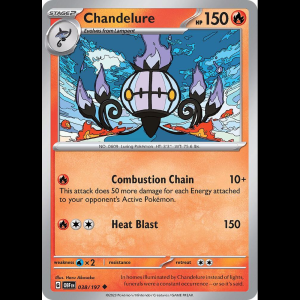 Pokemon TCG Chandelure - Obsidian Flames - Reverse Holofoil