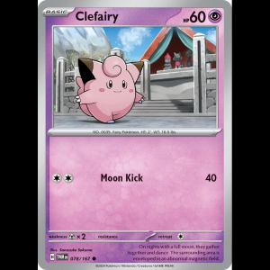 Pokemon TCG Clefairy - Twilight Masquerade - Reverse Holofoil