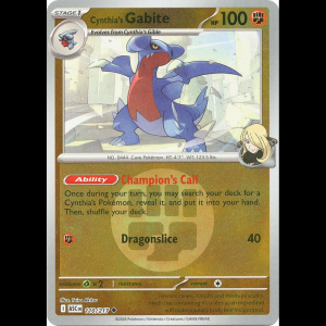 Pokemon TCG Cynthia's Gabite (Energy Symbol Pattern) - Ascended Heroes - Reverse Holofoil