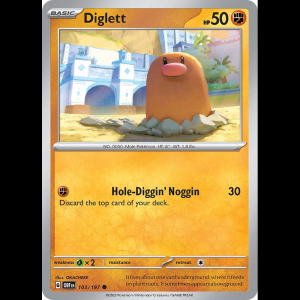 Pokemon TCG Diglett - Obsidian Flames