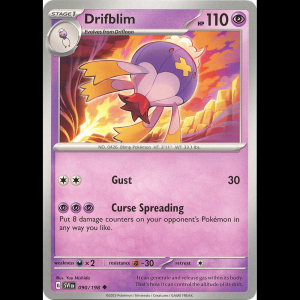 Pokemon TCG Drifblim - Scarlet & Violet Base Set