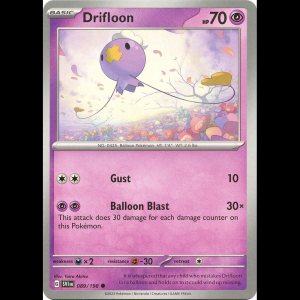 Pokemon TCG Drifloon - Scarlet & Violet Base Set