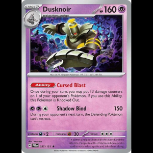 Pokemon TCG Dusknoir - Prismatic Evolutions - Holofoil