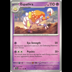 Pokemon TCG Espathra - Scarlet & Violet Base Set