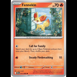 Pokemon TCG Fennekin - Chaos Rising - Reverse Holofoil
