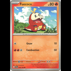 Pokemon TCG Fuecoco - Scarlet & Violet Base Set