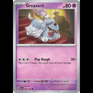 Pokemon TCG Greavard - 100/197 - Obsidian Flames
