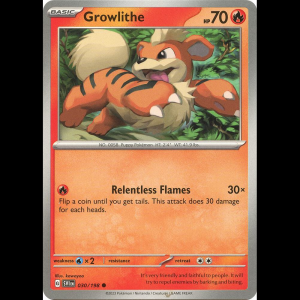 Pokemon TCG Growlithe - 030/198 - Scarlet & Violet Base Set - Reverse Holofoil