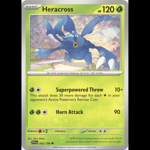 Pokemon TCG Heracross - Scarlet & Violet Base Set - Reverse Holofoil