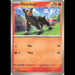 Pokemon TCG Houndour - 033/198 - Scarlet & Violet Base Set