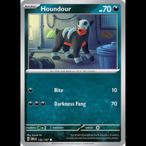 Pokemon TCG Houndour - 132/197 - Obsidian Flames