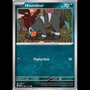 Pokemon TCG Houndour - Prismatic Evolutions - Reverse Holofoil