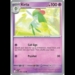 Pokemon TCG Kirlia - Mega Evolution - Reverse Holofoil