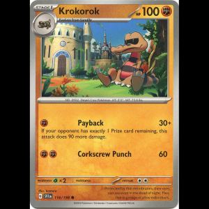 Pokemon TCG Krokorok - Scarlet & Violet Base Set