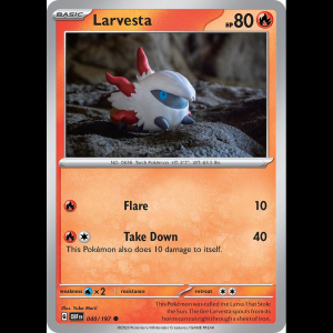 Pokemon TCG Larvesta - Obsidian Flames