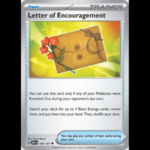 Pokemon TCG Letter of Encouragement - Obsidian Flames - Reverse Holofoil