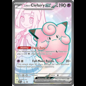 Pokemon TCG Lillie's Clefairy ex - 195 - Scarlet & Violet Promo Cards - Holofoil
