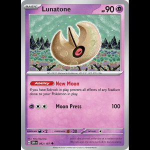 Pokemon TCG Lunatone - Obsidian Flames