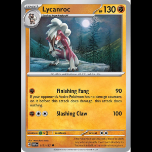 Pokemon TCG Lycanroc - Obsidian Flames - Reverse Holofoil