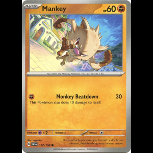 Pokemon TCG Mankey - Scarlet & Violet Base Set
