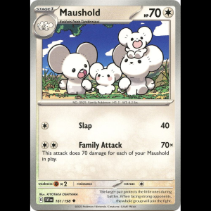 Pokemon TCG Maushold - Scarlet & Violet Base Set - Reverse Holofoil