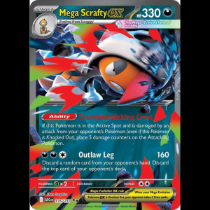 Pokemon TCG Mega Scrafty ex (PT) - 135/217 - Ascended Heroes - Holofoil