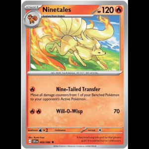 Pokemon TCG Ninetales - Chaos Rising - Reverse Holofoil