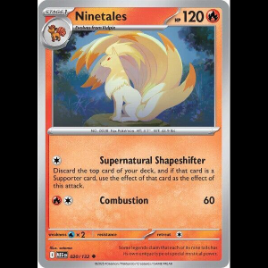 Pokemon TCG Ninetales - Mega Evolution - Reverse Holofoil